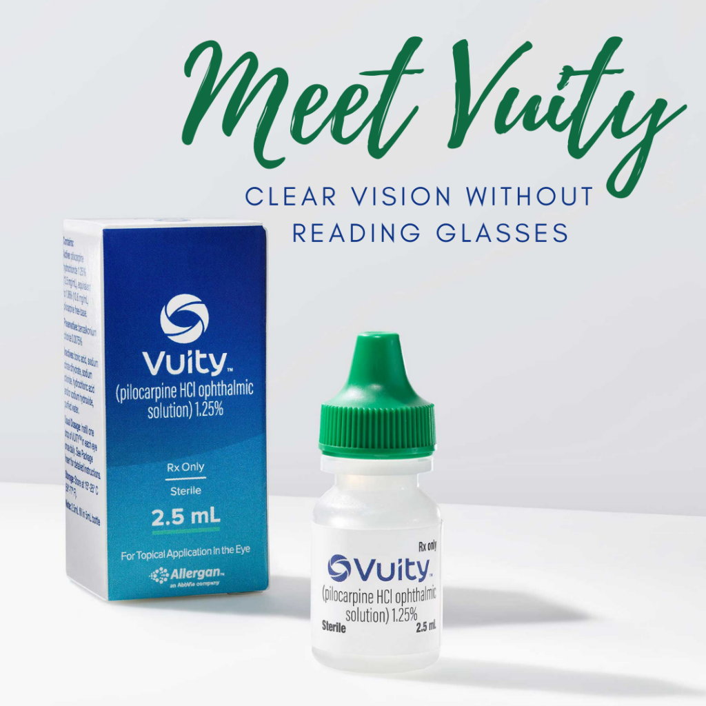 Vuity An eye drop to replace reading glasses? West Michigan Eyecare